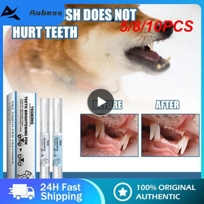 

5ML Dog Cat Teeth Cleaning Pen Pet Beauty Toothbrush Clean Kit Tartar Remover Teeth Stones Scraper Dog Accessories Pet Supplies