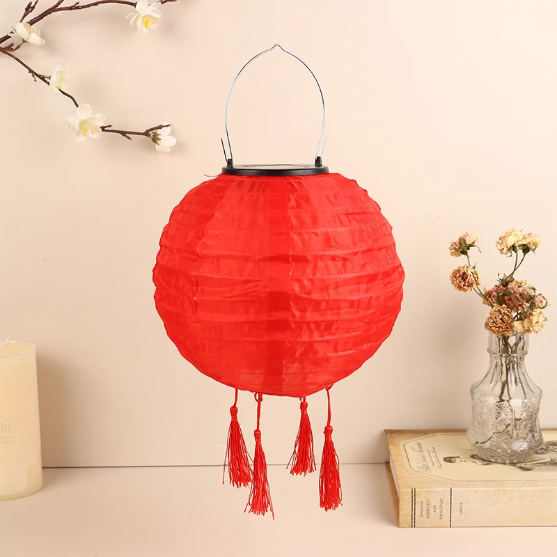 

Солнечный тканевый фонарь, 8 дюймов, бежевый