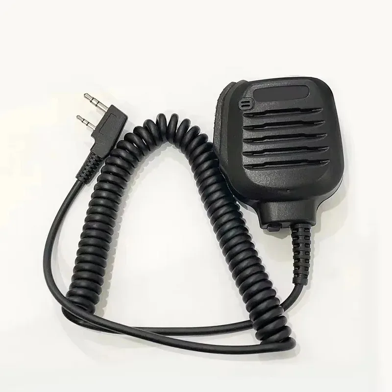 Фото KMC-21 PTT микрофон с дистанционным динамиком для Kenwood Puxing Wouxun Baofeng Quansheng, универсальная 2-контактная радиостанция с головкой K, рация №2