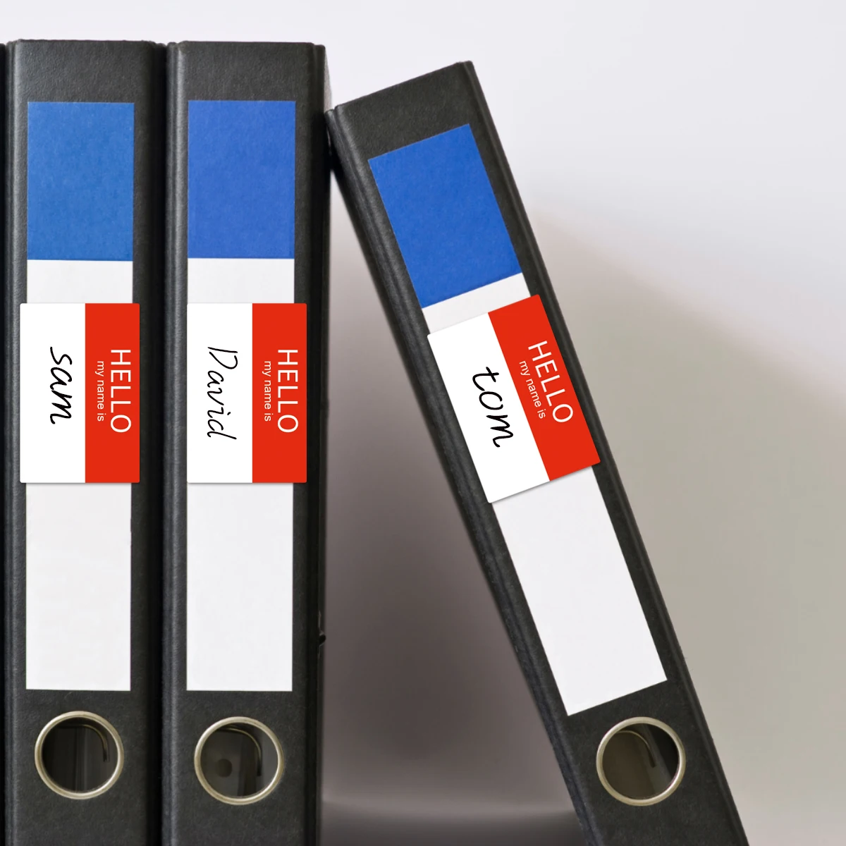 Красные пустые наклейки с именем для вечеринки дня рождения офисные украшения 10