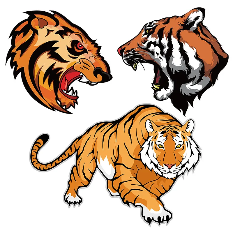 

Exquisite Hand-painted Cartoon Tiger Beast Sticker Home Decorative Animal Custom Decal Car Stickers