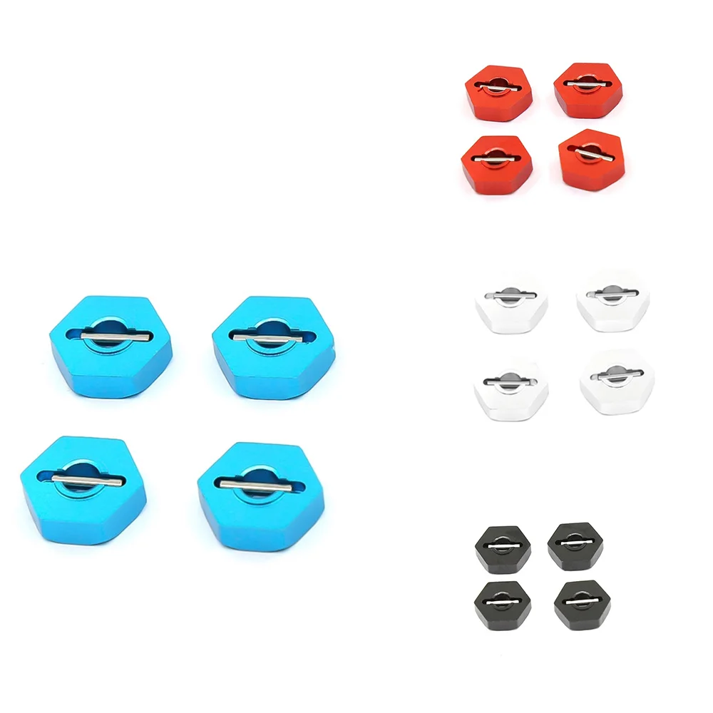 Металлическая Ступица колеса 12 мм 4 шт. шестигранная с штифтами для Traxxas 1/16 Slash 4WD