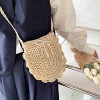 xianmo 2022summer new womens bag trend fashionable straw woven bag college style single shoulder crossbody bag girls small bag
