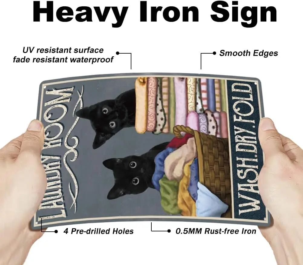 Superдант Черный кот металлический жестяной знак винтажный стирка для стирки сухой