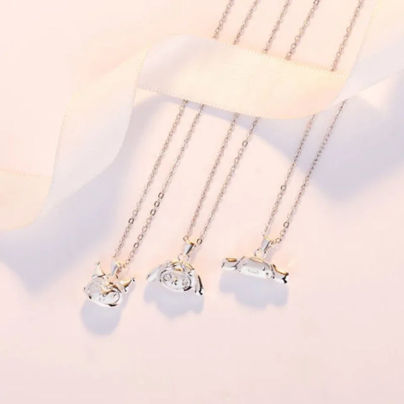 

Kawaii Sanrio аниме Cinnamoroll My Melody Kuromi Cute ожерелье из мультфильма модное универсальное ожерелье милые вещи для девочек