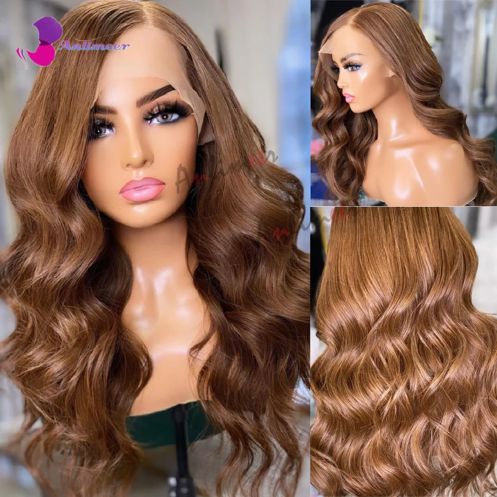 Auburn Wig Left Side Part Brazilian Remy Human Hair Glueless Wigs Human Hair Pre Plucked Body Wave 360 Wig Womens Wigs