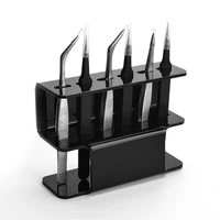 eyelash tweezers storage rack 6 holes acrylic eyelash extension tools organizer holder stand nail tattoo beauty tools shelf