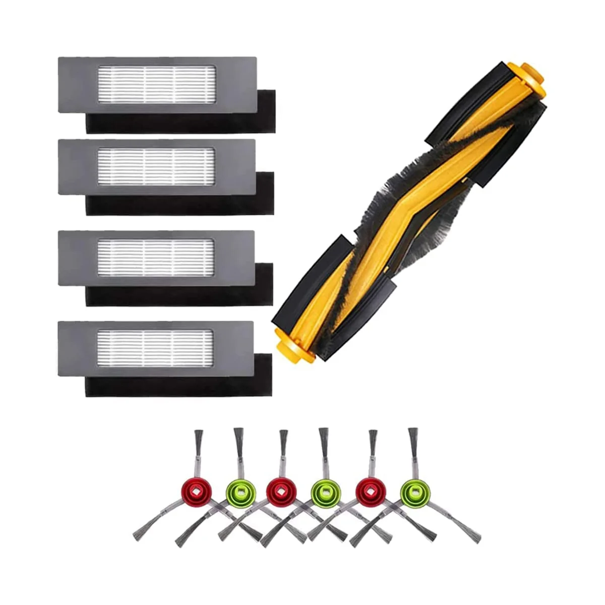 

Accessories for Deebot N8 T8 1 Main Brush 4 Filters 6 Side Brushes for T8 N8 Ozmo 950 920 Replacement