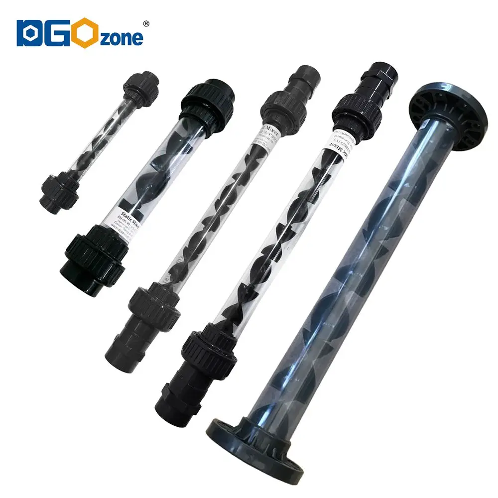 Пластиковый статический миксер 1 5 дюйма для смешивания жидкости Диаметр 50 мм