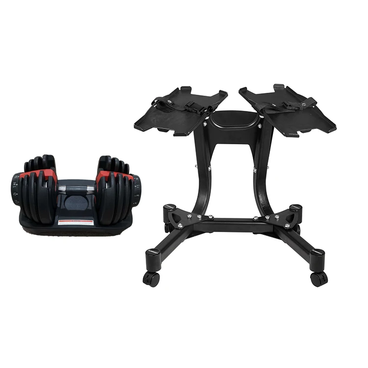 

Commercial Dumbbell Weights Set Gym Equipment Fitness Black red