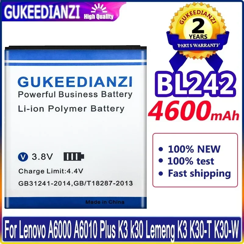 Аккумулятор для Lenovo BL253 BL324 BL210 BL171 BL242 BL219 BL214 BL203 BL229 BL209 BL197 BL192 BL225/A2010 A5000 A536 A319 A6000 P70