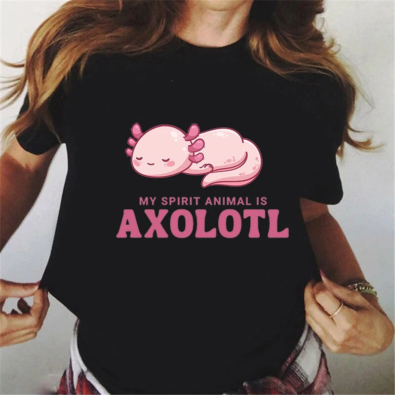 Футболка женская летняя с коротким рукавом и графическим принтом в виде животных