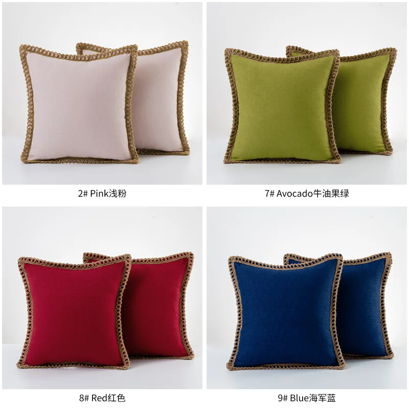 

Роскошный однотонный чехол для подушки, чехол для подушки карамельных цветов для дивана, офиса, декоративная наволочка для украшения дома