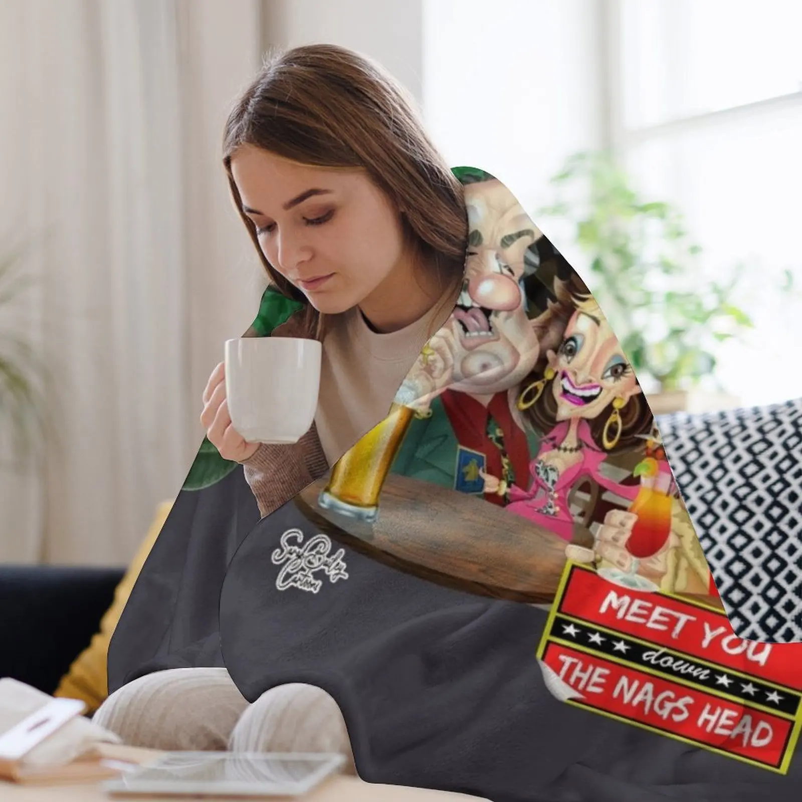 Коллективное одеяло Down the Nags Head одеяла для диванов фланелевые мягкие плюшевые