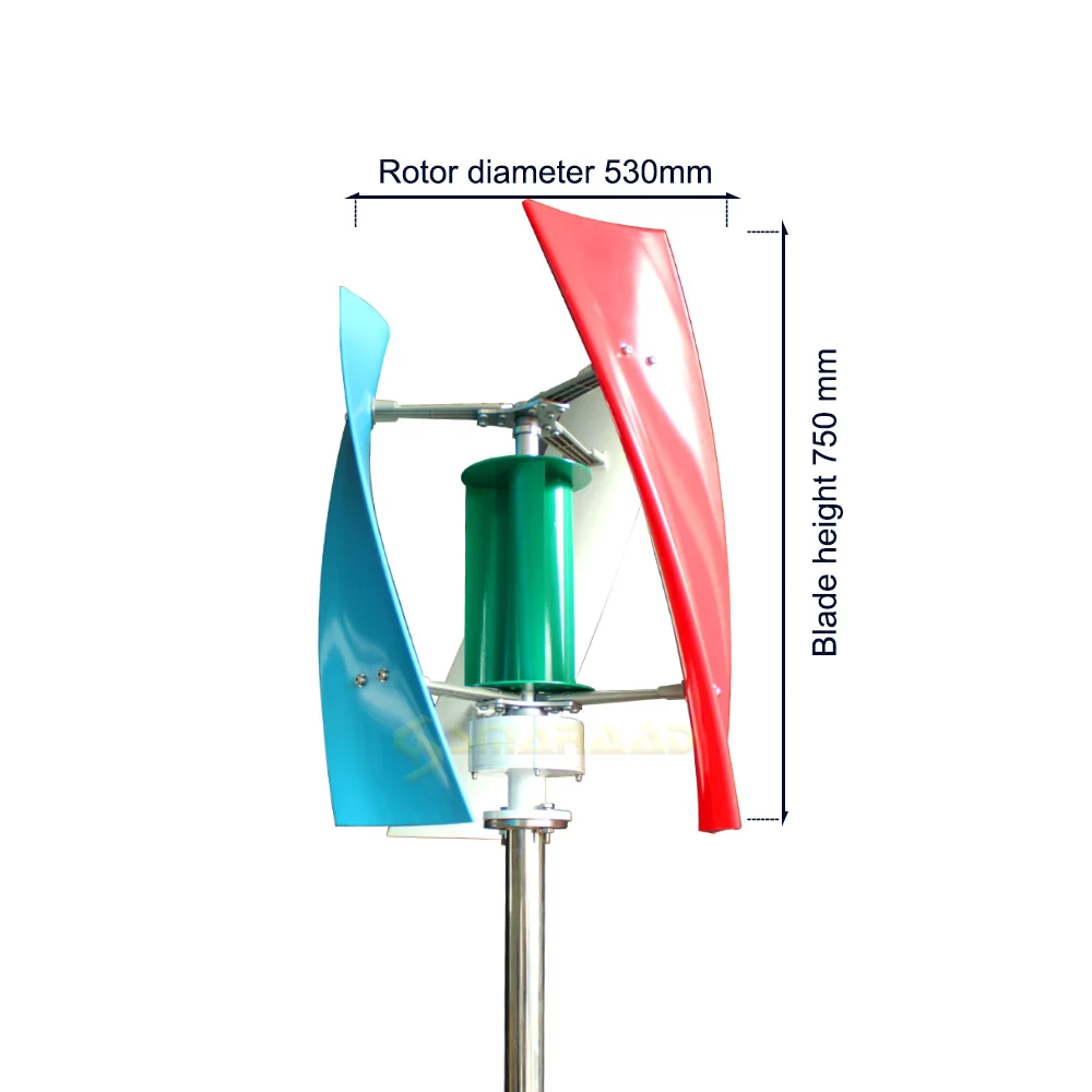 Китайская фабрика ветряная турбина maglevu с вертикальной осью генератор 1500 Вт 24 В 3