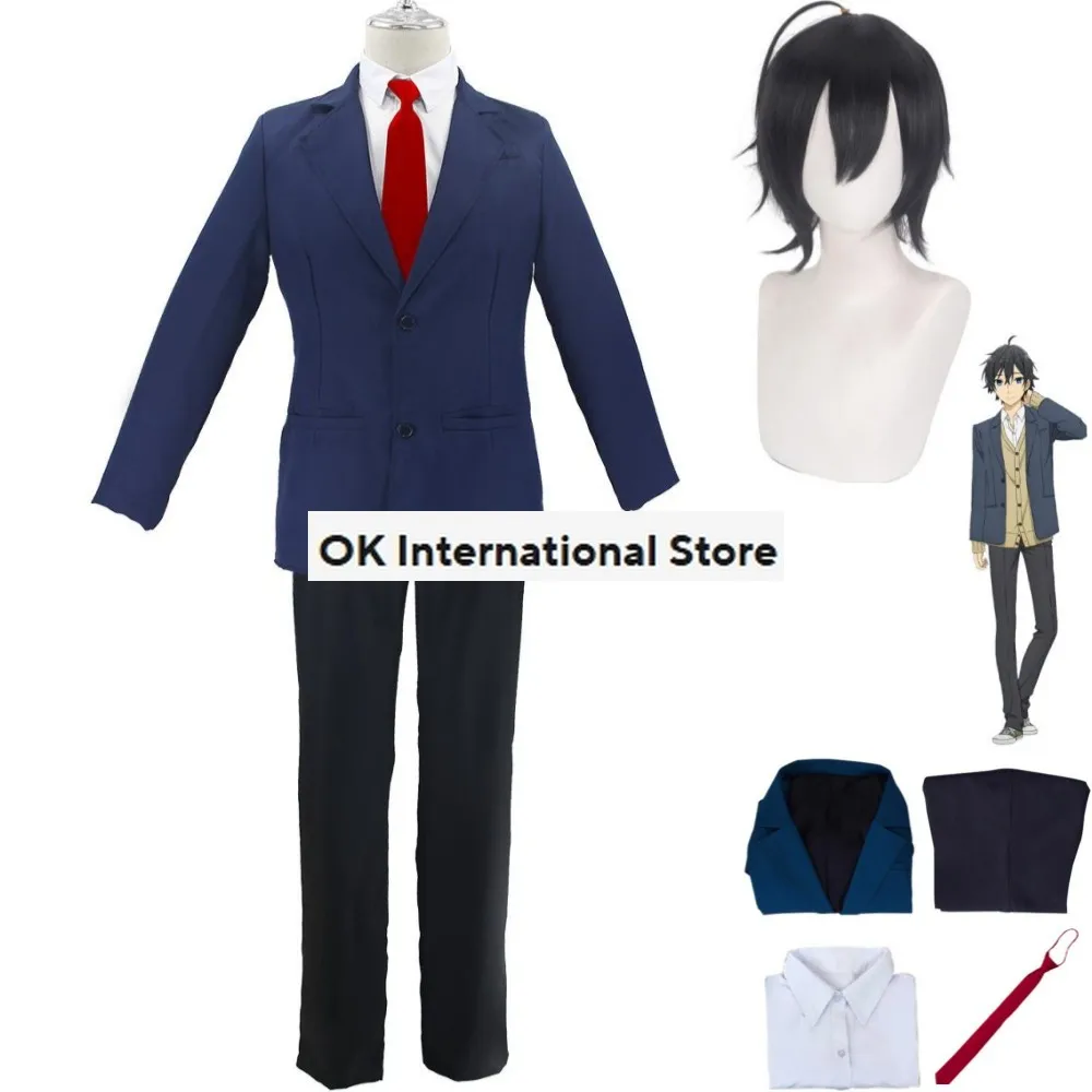 Парик для косплея Изуми из аниме Хори-Сан-миямура-кун японская школьная форма JK