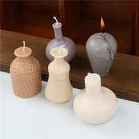wine bottle creative vase silicone mold gypsum form diy handmade aromatherapy candle ornaments handicrafts soap mold hand gift