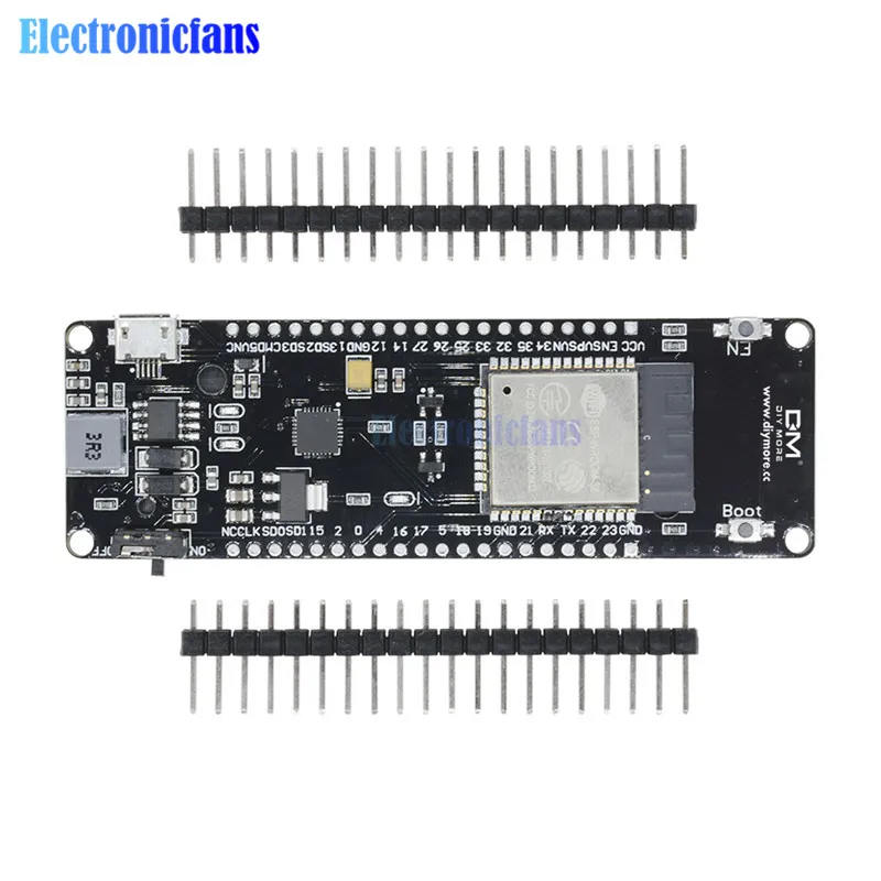 

ESP32 ESP-32S For WeMos WiFi Wireless Bluetooth Development Board CP2102 CP2104 Module With 18650 lithium Battery Shield For Lua