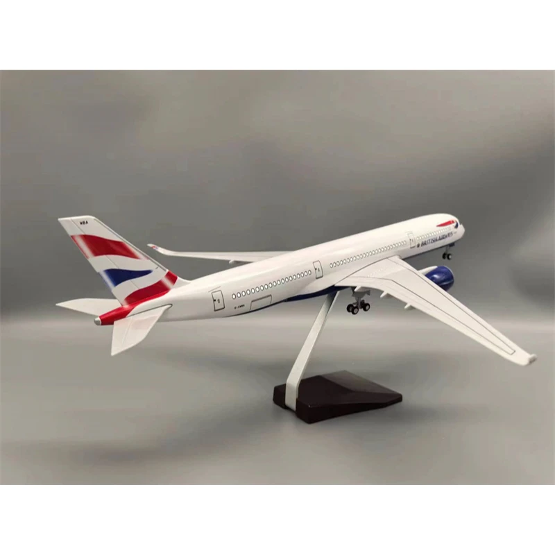 Фото 1/130 Scale 43CM Airplane A350 Dreamliner Aircraft BRITISH AIRWAYS Airlines Model Light Wheel Diecast Resin Plane Collection №3