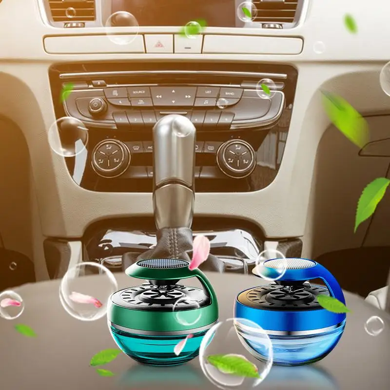 

Solar Car Air Freshener Rotating Car Fragrance Diffuser with Long Lasting Aroma Auto Interior Perfume Ornament Auto Accessories