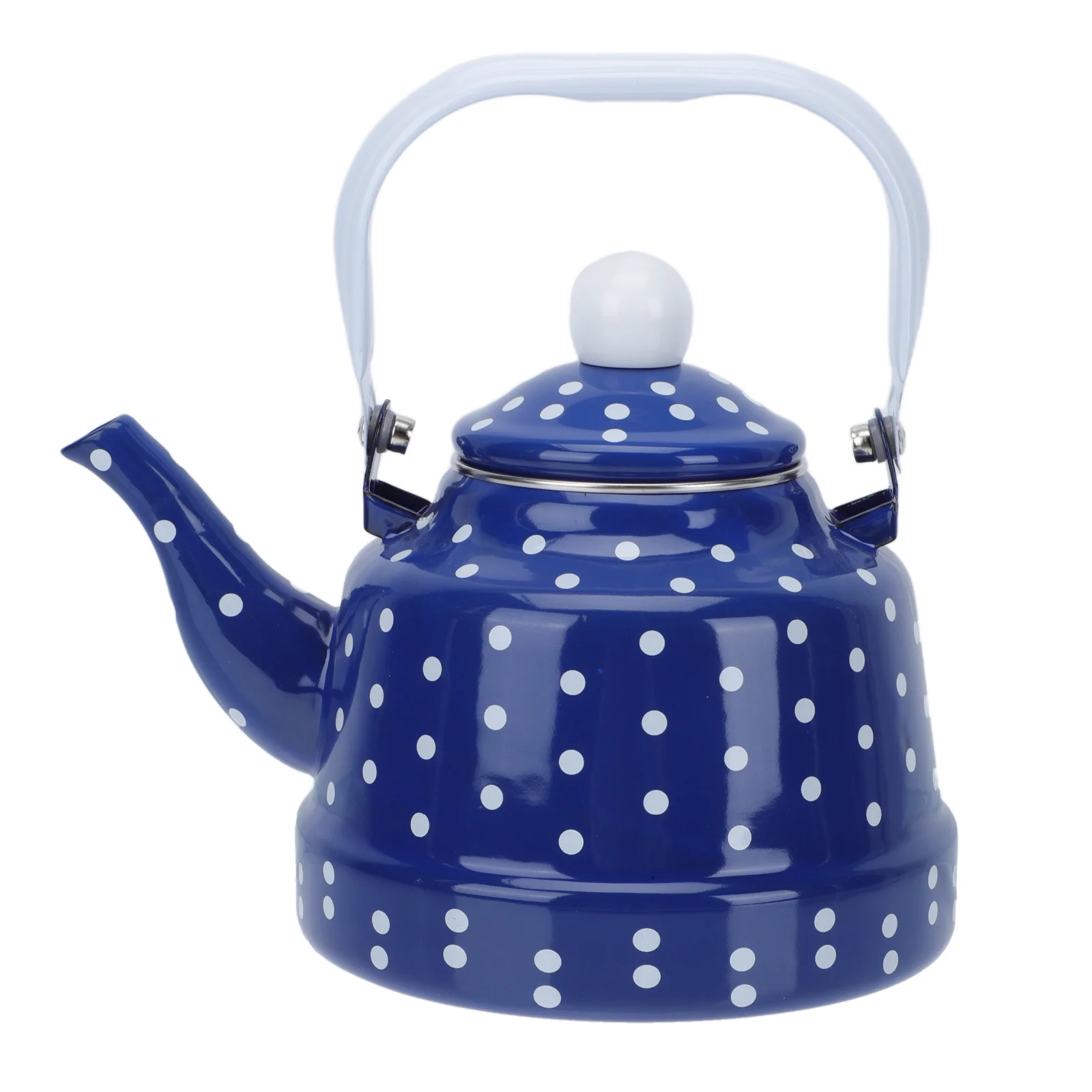 

Kettle Tea Teapot Pot Water Enamel Ceramic Coffee Boiling Kettles Whistling Enameledvintage Dot Polka Stovetopjapanese Porcelain