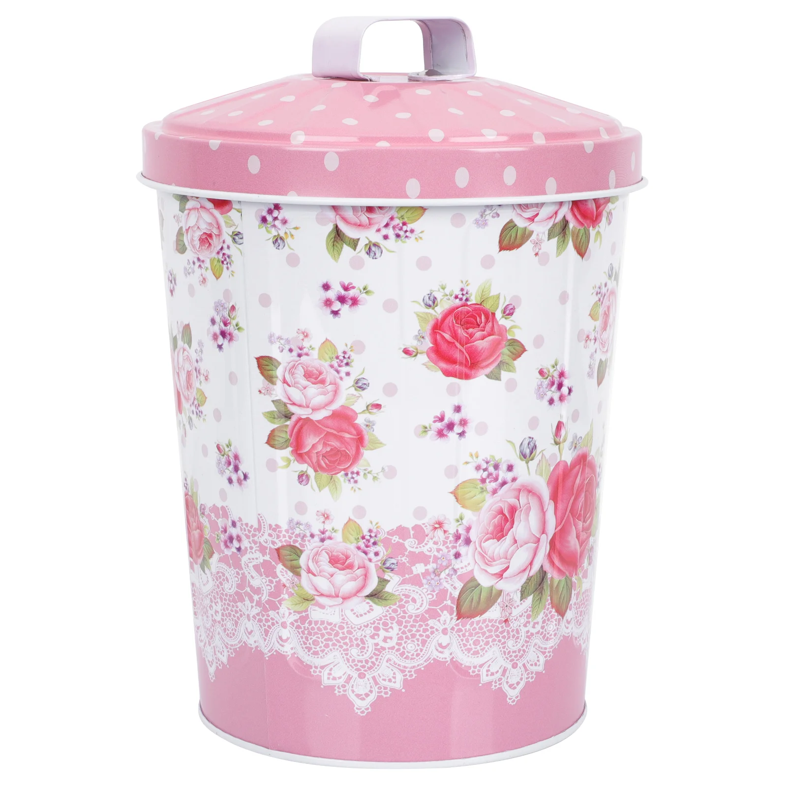 

Cookie Tin Metal Canister Container Tea Kitchen Can Lid Storage Box Tins Tinplate Scraps Jar Bank Food Candy Supplies Party