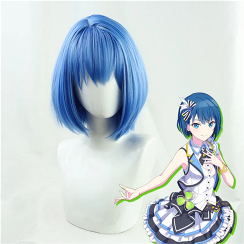 

Игровой проект Sekai, цветной сценический подвиг. Kiritani Haruka парик для косплея синий короткий термостойкий синтетический реквизит для Хэллоуина