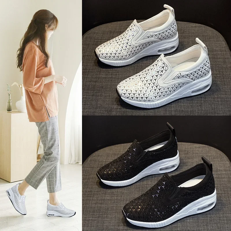 CLAIAMI модная женская обувь с воздушной подушкой на толстой подошве повседневная