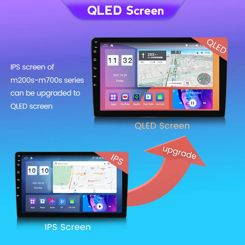 

strongnavi 7862 /9863 9inch 10inch unit android system upgrade QLED Screen