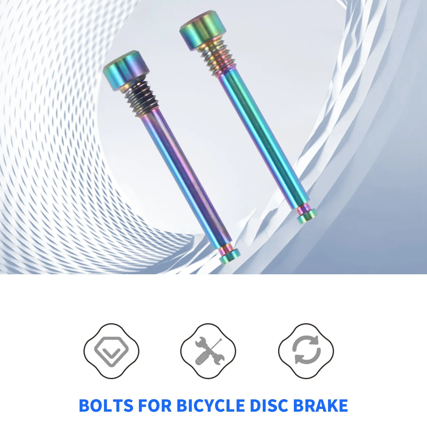 Титановые болты M4 для велосипедной дисковой тормозной колодки Резьбовые Штифты