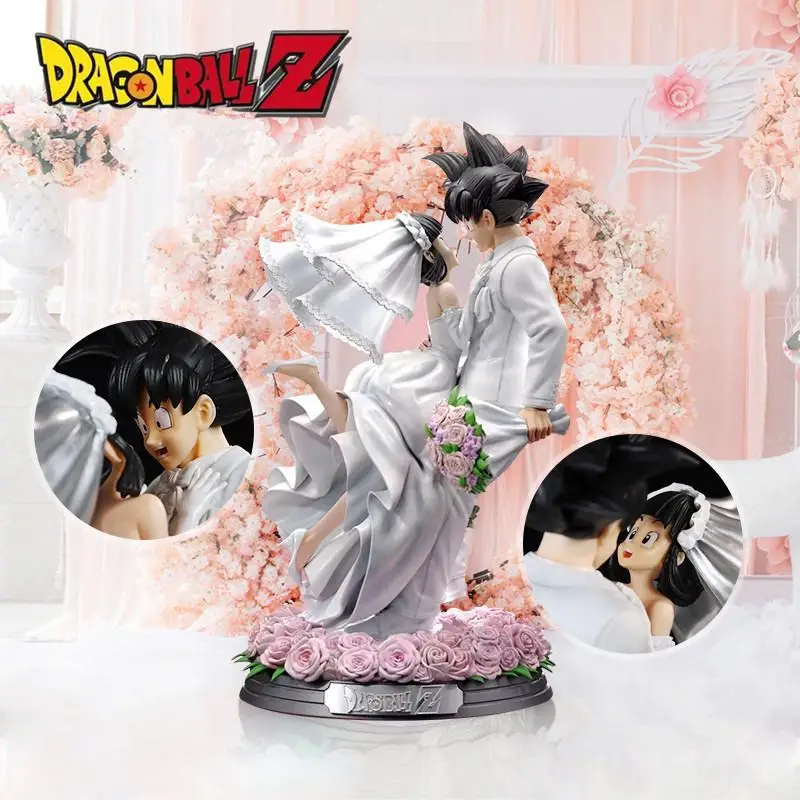 

Dragon Ball Z Son Goku & Chichi Wedding Ver. Excellent 1/6 Figure Anime Model Statue Action Figurine Collectible Toy Kids Gift