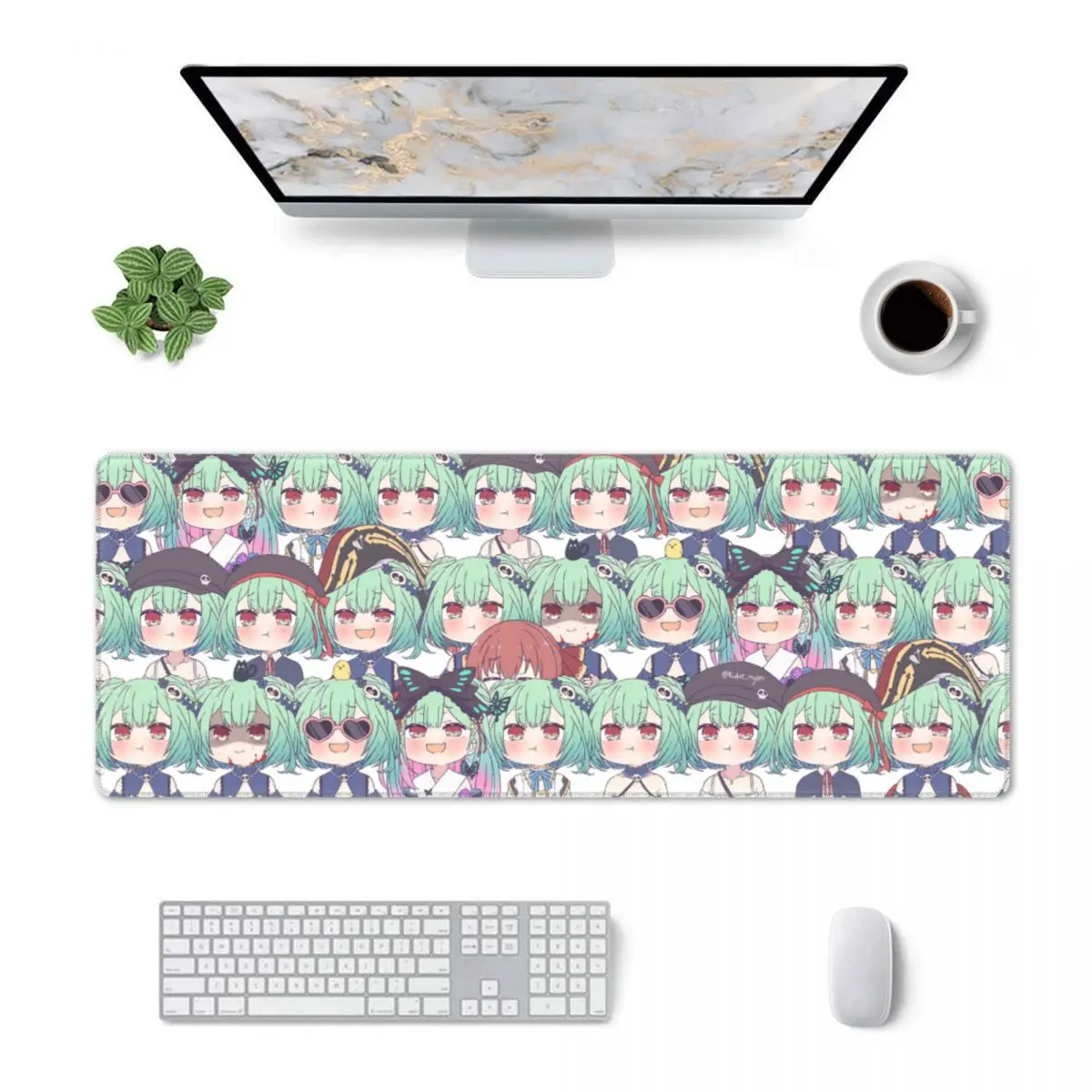 

Hololive Virtual Uruha Rushia Cute Anime Office Mouse Mat Mousepad XXL Gaming Fabric Gamer Mouse pad