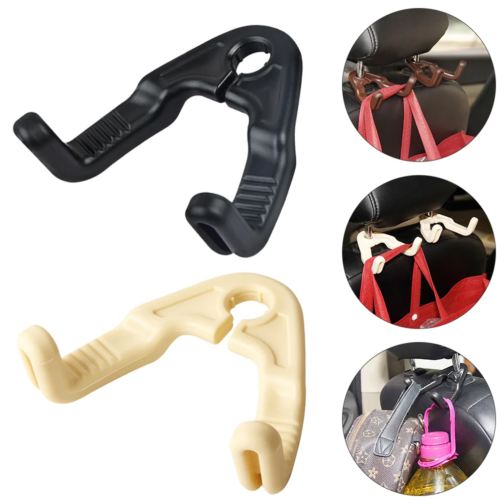 

2pcs Car Headrest Hangers Car Hanging Hook Backseat Hooks Bag Organizer Hooks Car Organizer Hooks