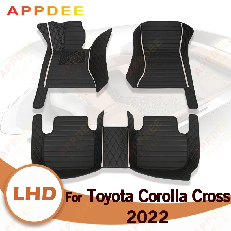

Car Floor Mats For Toyota Corolla Cross 2022 Custom Auto Foot Pads Automobile Carpet Cover Interior Accessories