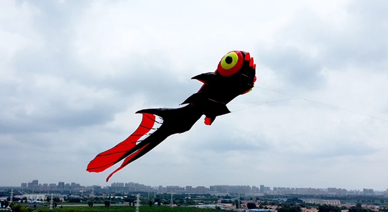 Бесплатная доставка большие мягкие воздушные змей летающая рыба