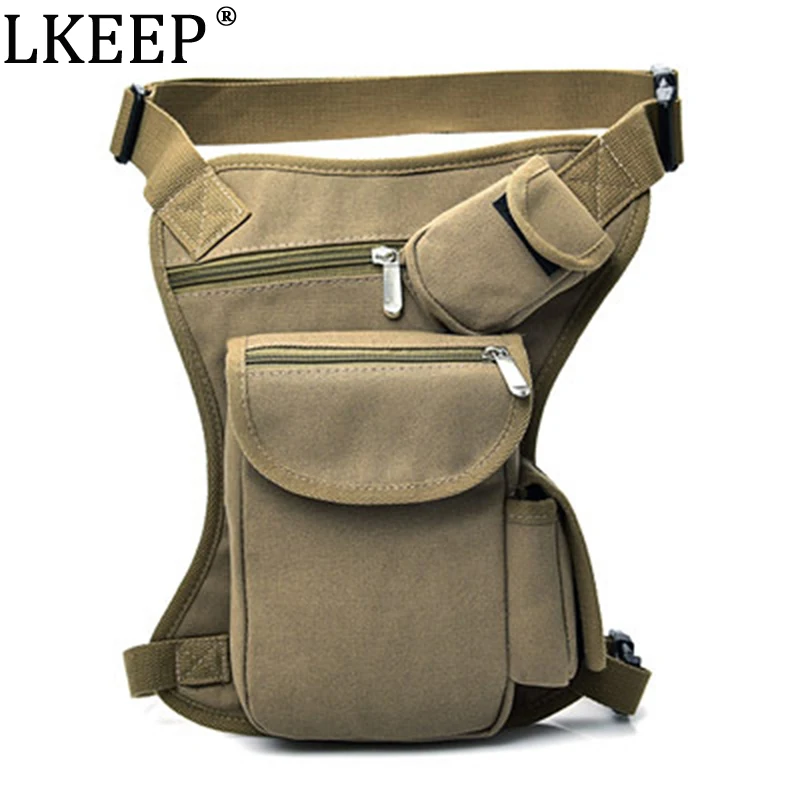 

Men Canvas Drop Waist Bags Leg Pack Bag Men Belt Bicycle And Motorcycle Women Money Belt Fanny Pack Unisex Work Black Pack