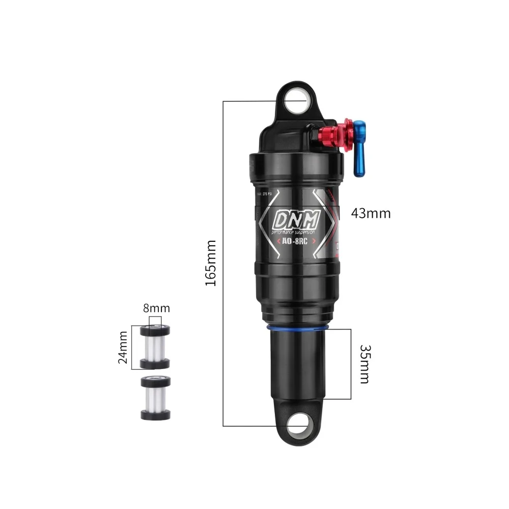 DNM AO-8RC Велосипедный воздушный задний амортизатор 165/190/200/210/230 мм для DH AM XC FR 1 шт.