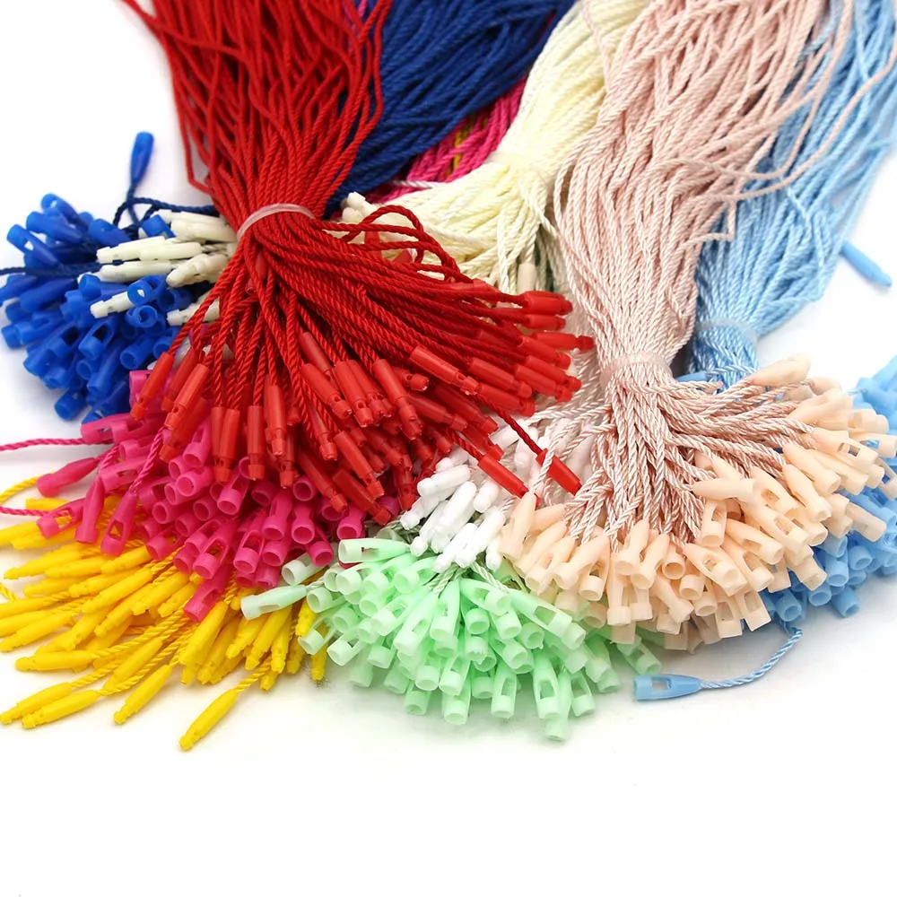 100 шт. ярлыки для веревки из полиэстера ручной работы пластиковые бирки бусин