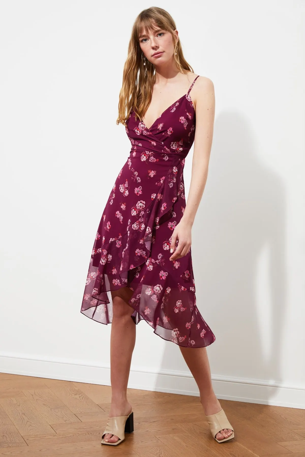 

Женское платье с баской и двубортным воротником, элегантное модное повседневное удобное летнее пляжное платье Бохо с коротким рукавом