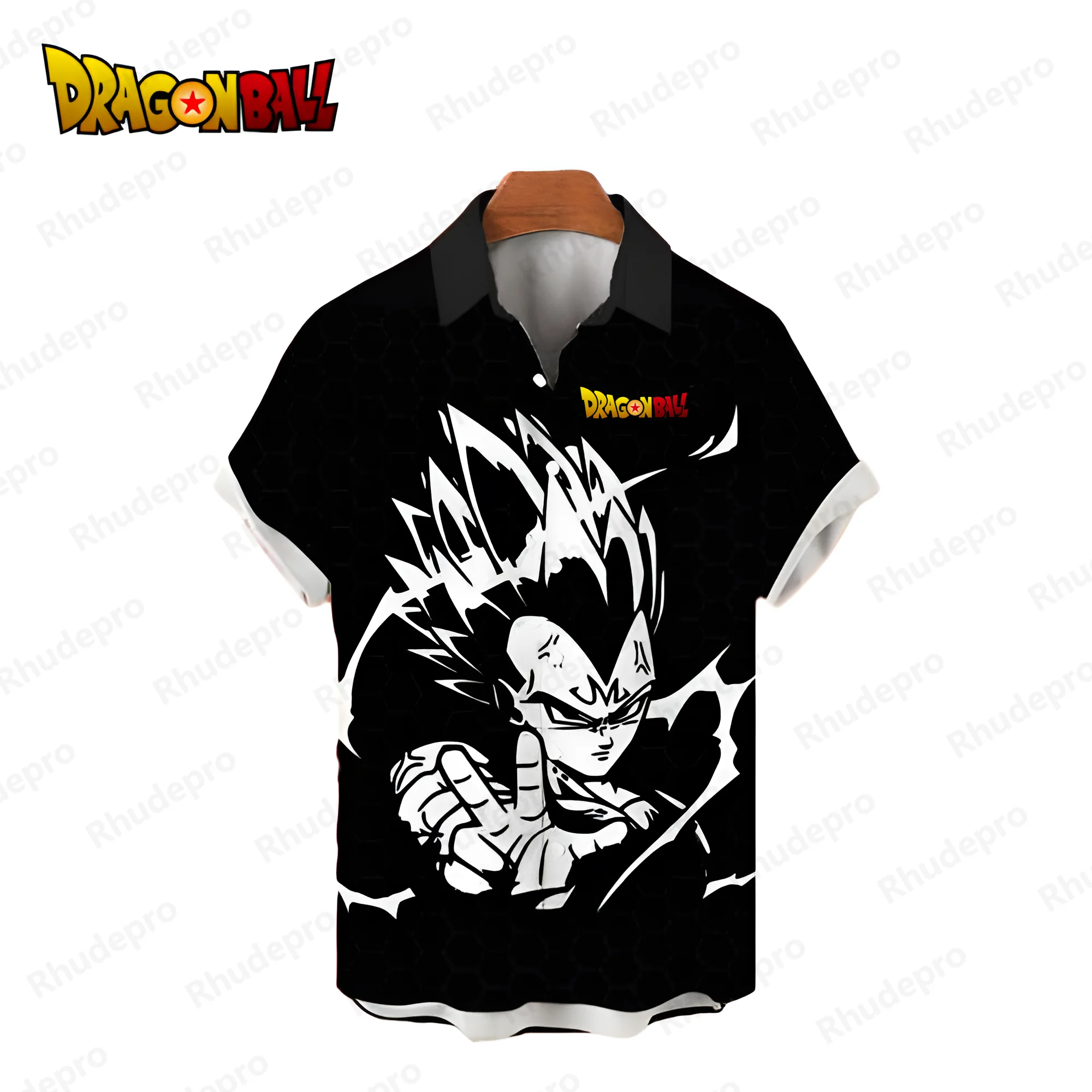 2024 мужские рубашки Vegeta Dragon Ball Z в стиле Харадзюку крутая пляжная стильная