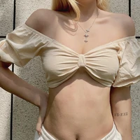 fashion outdoor hot girl style women traf crop tops 2022 summer bra camisole y2k cloth bare midriff for beach sexy lady outfits