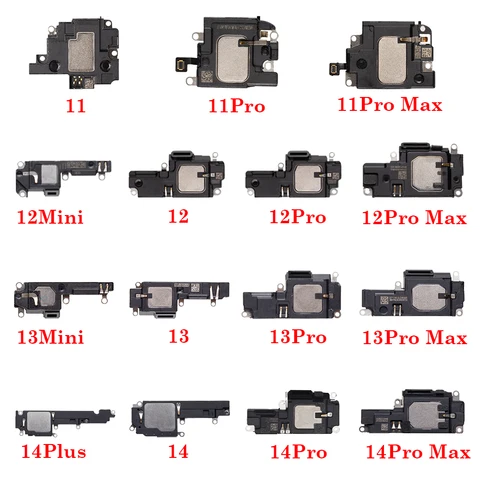 1 шт. громкоговоритель для iphone 11 12 13 14 15 Plus Mini Pro Max громкий динамик звонок внутренний зуммер гибкий кабель запасные части