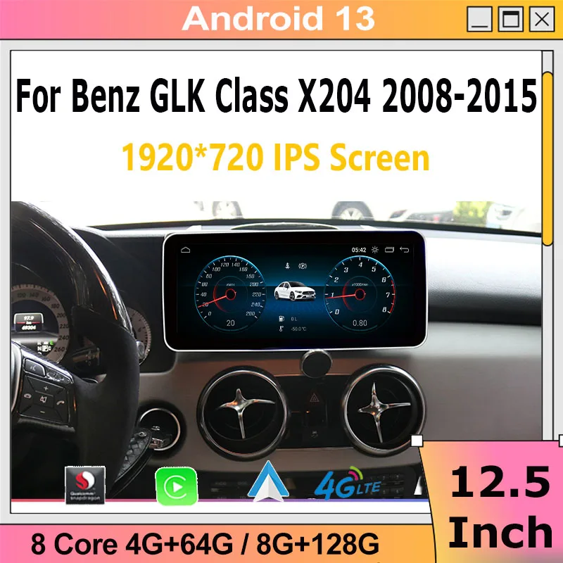 Автомобильный видеоплеер Qualcomm Android для Mercedes Benz GLK X204 2008-2015 GPS навигация