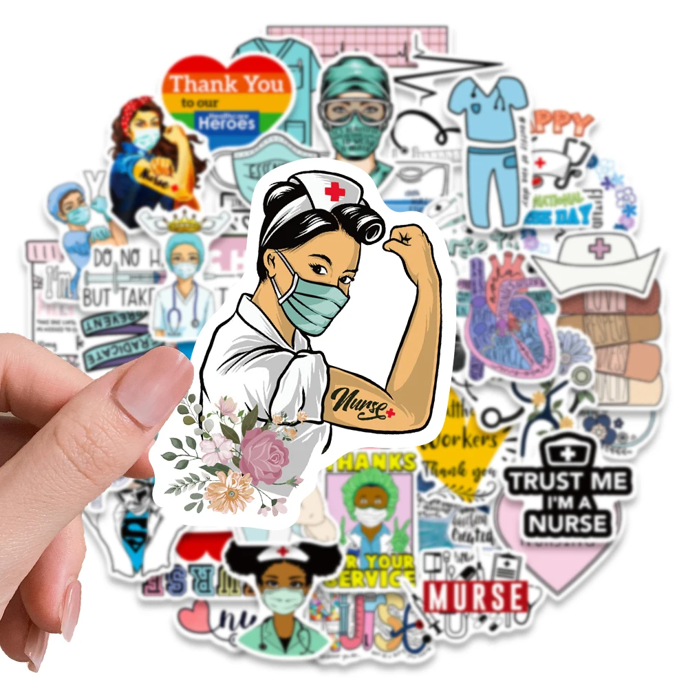 Наклейки-граффити Я сейчас медсестра 10/50 шт. |