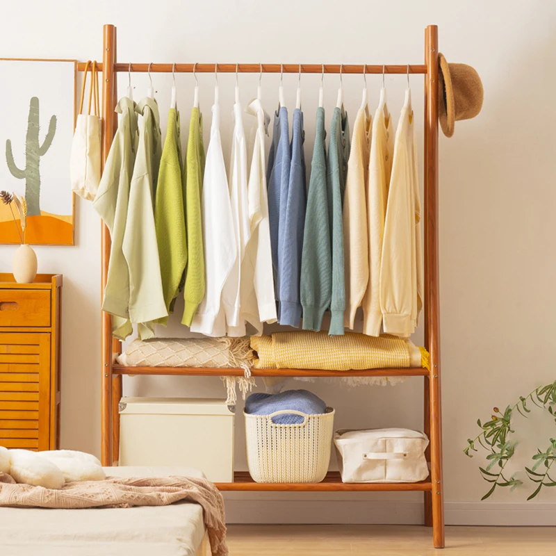 

Indoor Drying Coat Racks Storage Shelves Living Room Sofas Suit Coat Hanger Bag Wooden Colgador De Ropa Hallway Furniture SQC