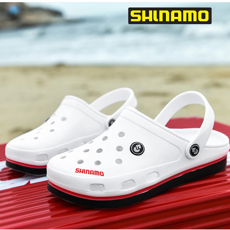 

Brand Hot Selling New High Quality Outdoor Fishing Hole Shoes Men's Summer Men's Non-slip Beach Two Wear Sandals and Slippers