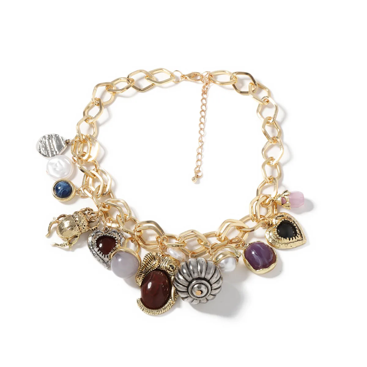 ZAA винтажные металлические серьги-капли в форме сердца из смолы с геометрическим