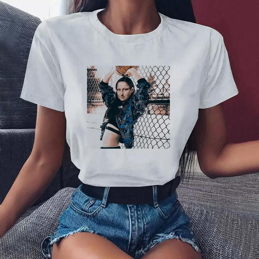

y2k Vintage Tshirt Fashion Top Tees Female Vincent Van Gogh Harajuku Aesthetic T Shirts Women Oil Painting Funny T-shirt