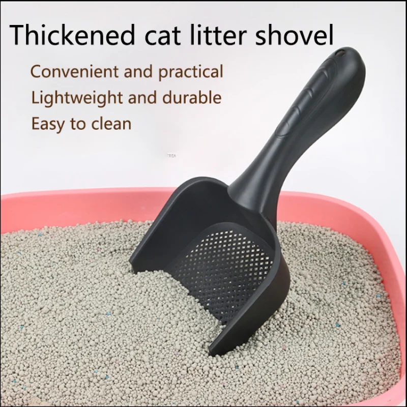 

Portable Sand Shovels Durable Plastic Practical Cleaning Cat Pet Litter Scoop Shovel Pets Supplies Thickened plastic shovel