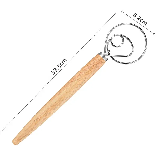 

Датский венчик для теста из нержавеющей стали